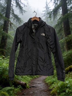 The North Face Black Women's Rain Shell Jacket with Hood